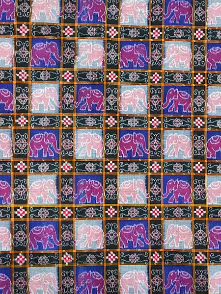 HAATHI SAKTA FABRIC-BLUE