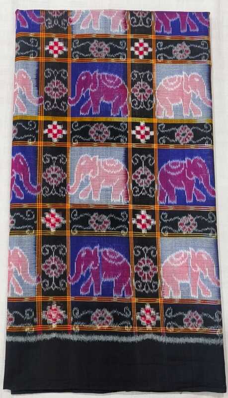 HAATHI SAKTA FABRIC-BLUE
