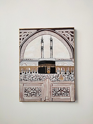 A Journey to Home - Makkah Painting