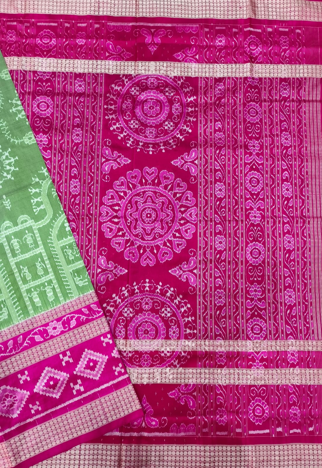TRIBAL DOUBLE BORDER SILK SAREE