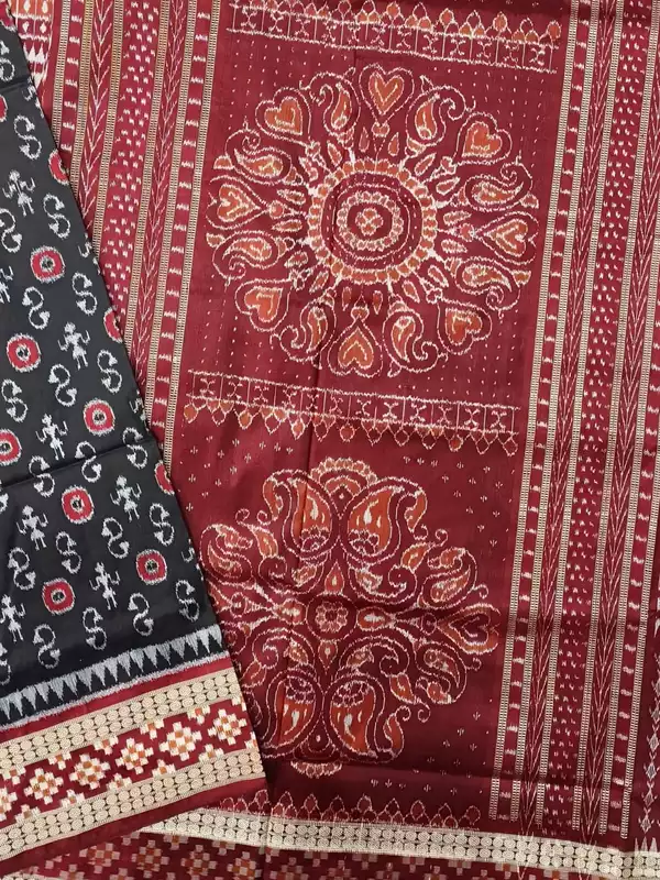 magenta silk saree