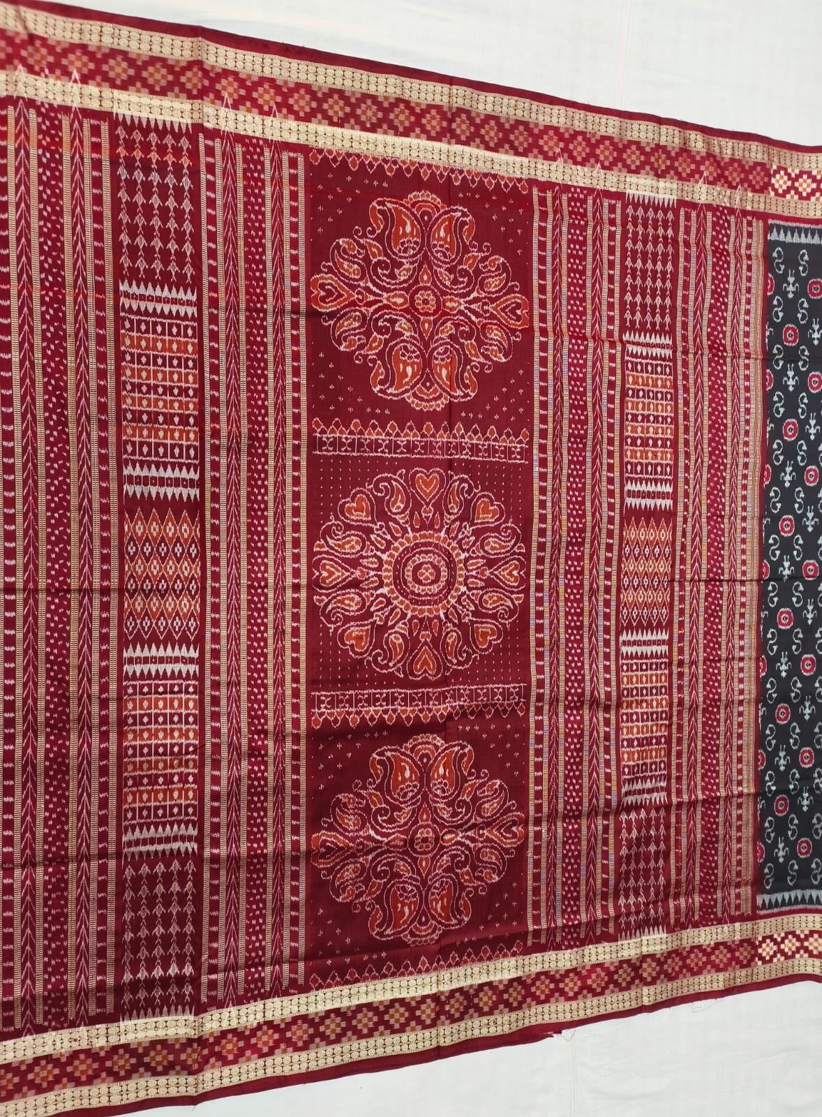 magenta silk saree