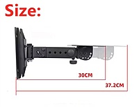 DS-40WM Iron Wall Mount Speaker Upto 45kg load Hanger for Sound Box Audio Speaker(2 PCS)