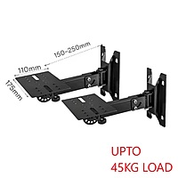 DS-40WM Iron Wall Mount Speaker Upto 45kg load Hanger for Sound Box Audio Speaker(2 PCS)