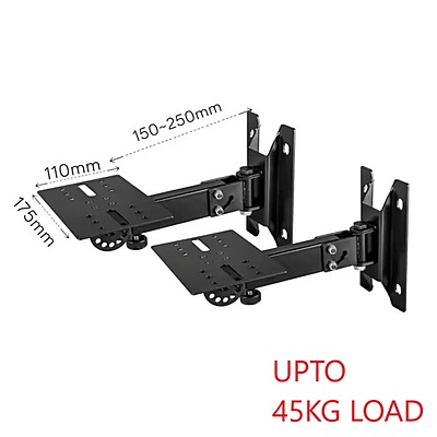 DS-40WM Iron Wall Mount Speaker Upto 45kg load Hanger for Sound Box Audio Speaker(2 PCS) DS-40WM Iron Wall Mount Speaker Upto 45kg load Hanger for Sound Box Audio Speaker(2 PCS)