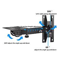 DS-40WM Iron Wall Mount Speaker Upto 45kg load Hanger for Sound Box Audio Speaker(2 PCS)