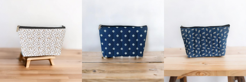 QUILTED LADIES WALLETS SET OF 3