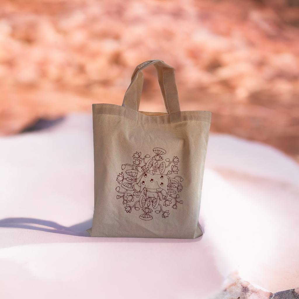 PRINTED COTTON BAGS SET OF 10