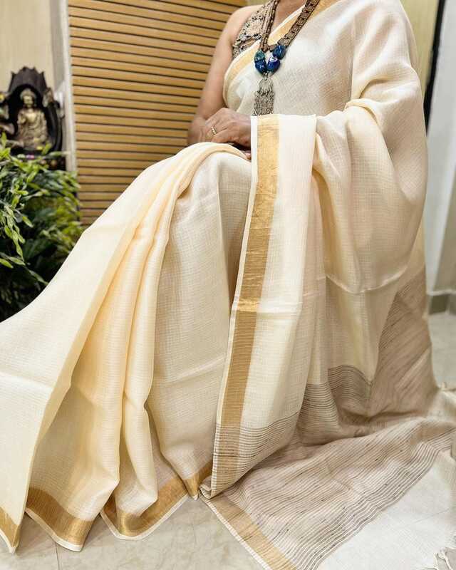 Krutika - कृत्तिका ( Linen cotton sarees )
