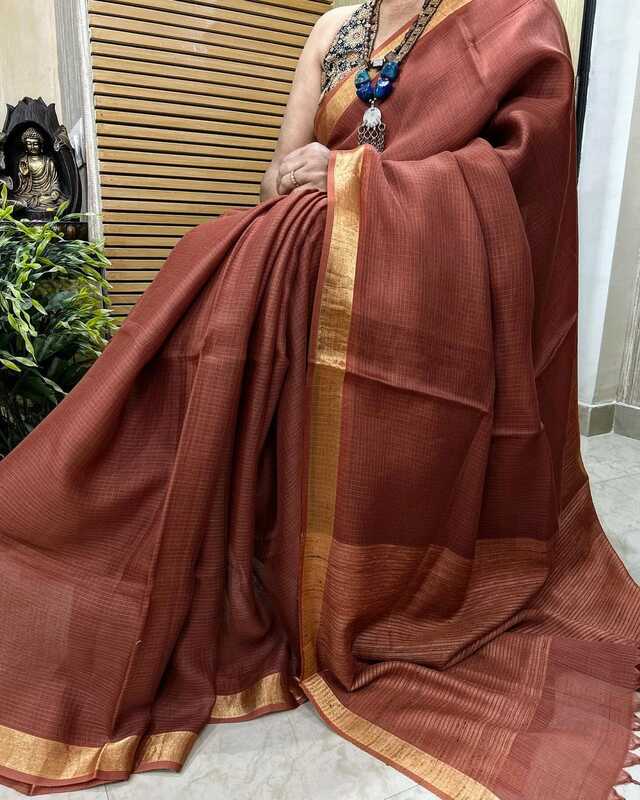 Bhavani - भवानी ( Linen cotton sarees )