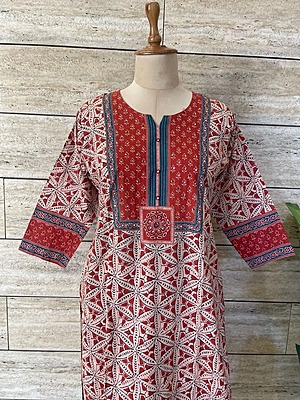 Block Print Cotton Suit Set