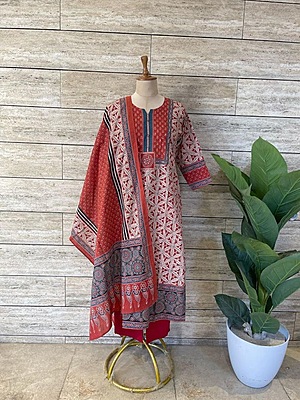 Block Print Cotton Suit Set