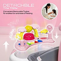 Baby Walker with Push Handle – Pink