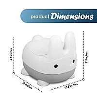 Cute Bunny Potty Training Seat – Grey