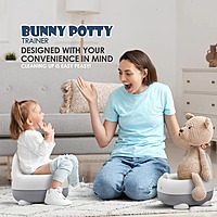 Cute Bunny Potty Training Seat – Grey