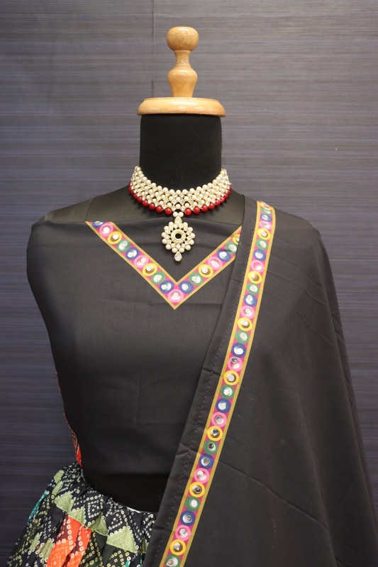 New Lounching Digital Print Muslin Cotton Lehenga Choli  D.2