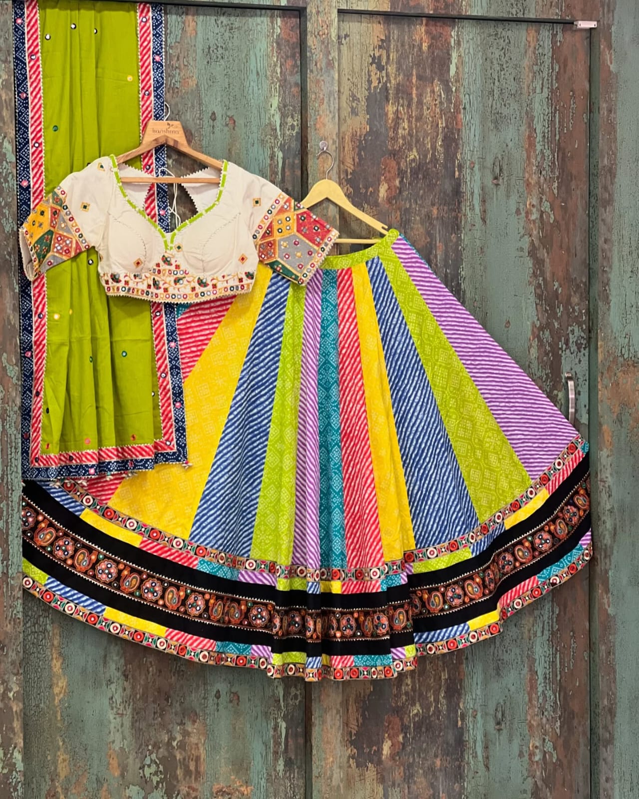 New Lounching Digital Print Muslin Cotton Lehenga Choli D.4