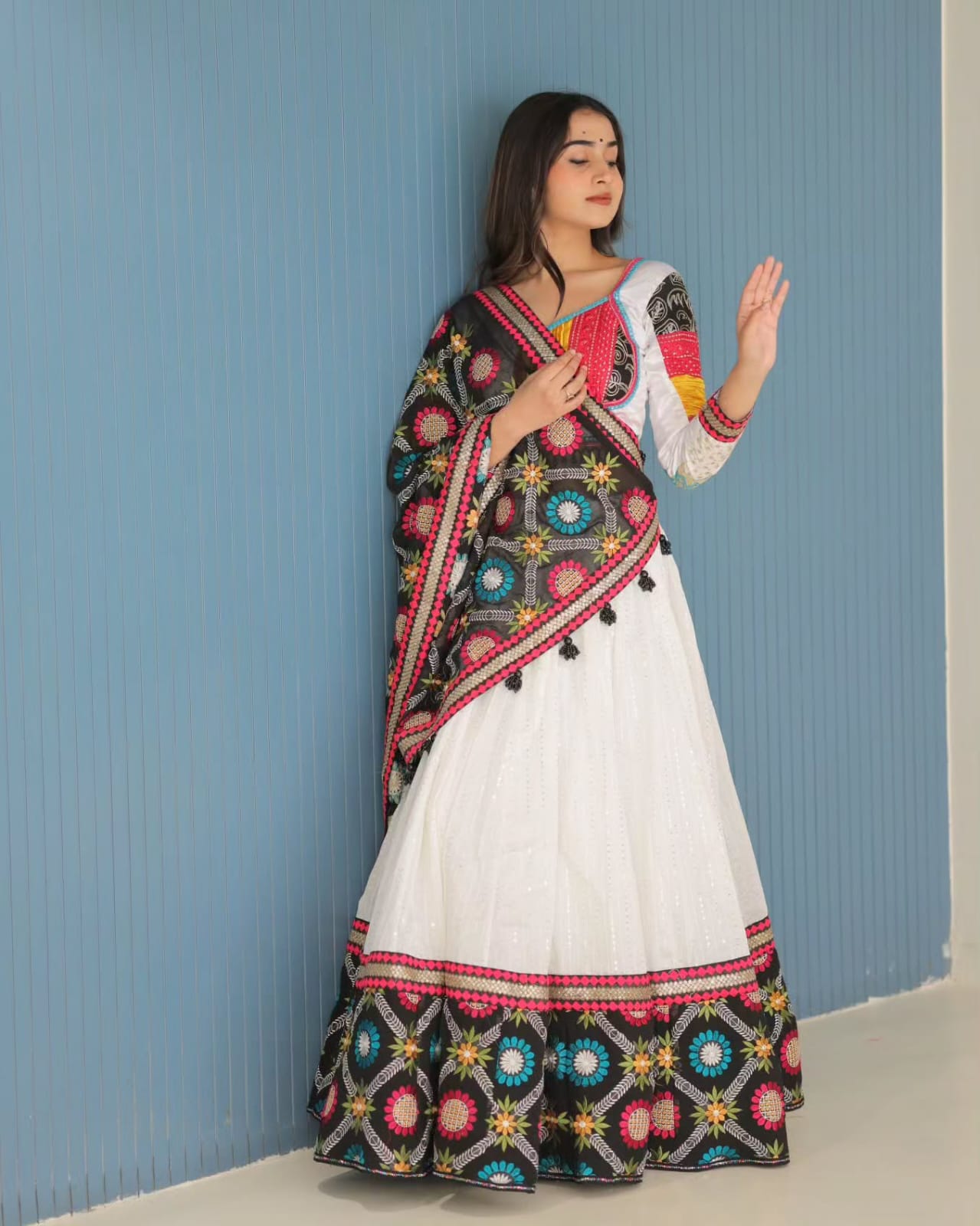 New Lounching Digital Print Muslin Cotton Lehenga Choli  D.7
