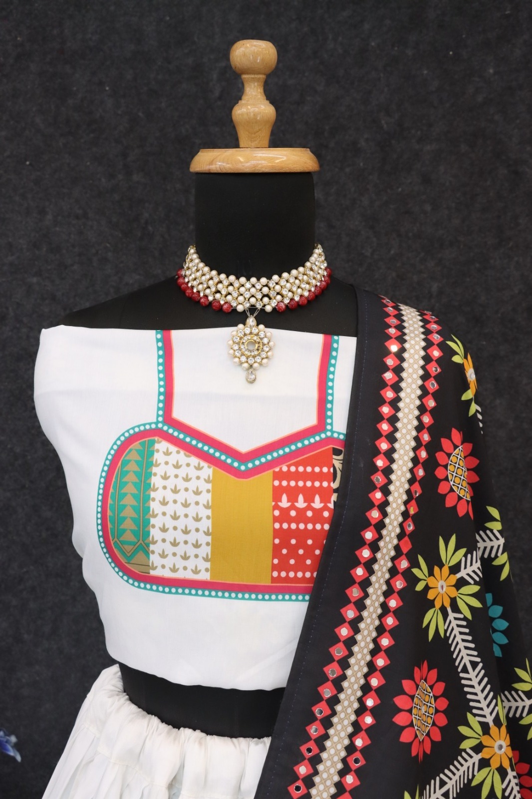 New Lounching Digital Print Muslin Cotton Lehenga Choli  D.7