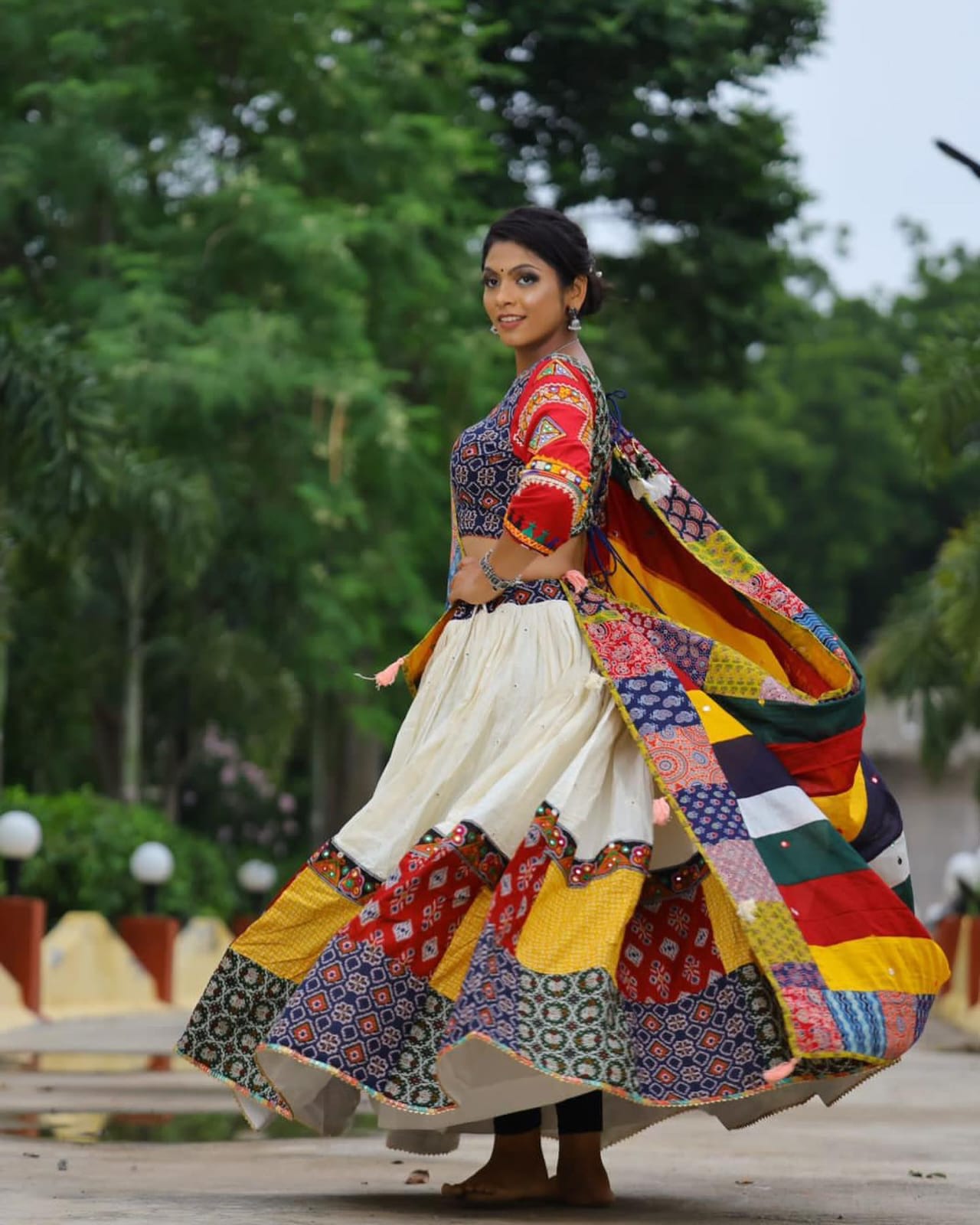 New Lounching Digital Print Muslin Cotton Lehenga Choli D.21