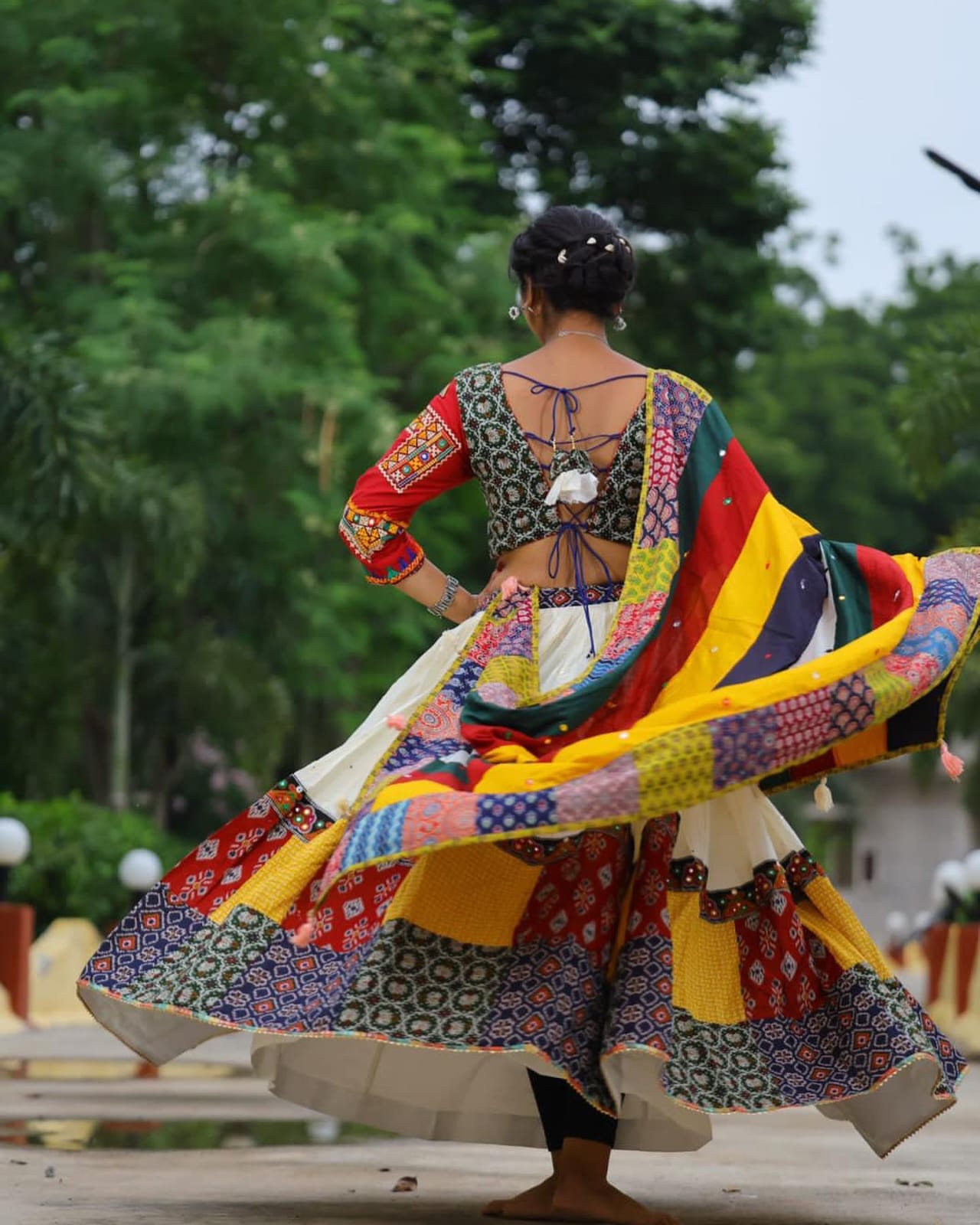 New Lounching Digital Print Muslin Cotton Lehenga Choli D.21