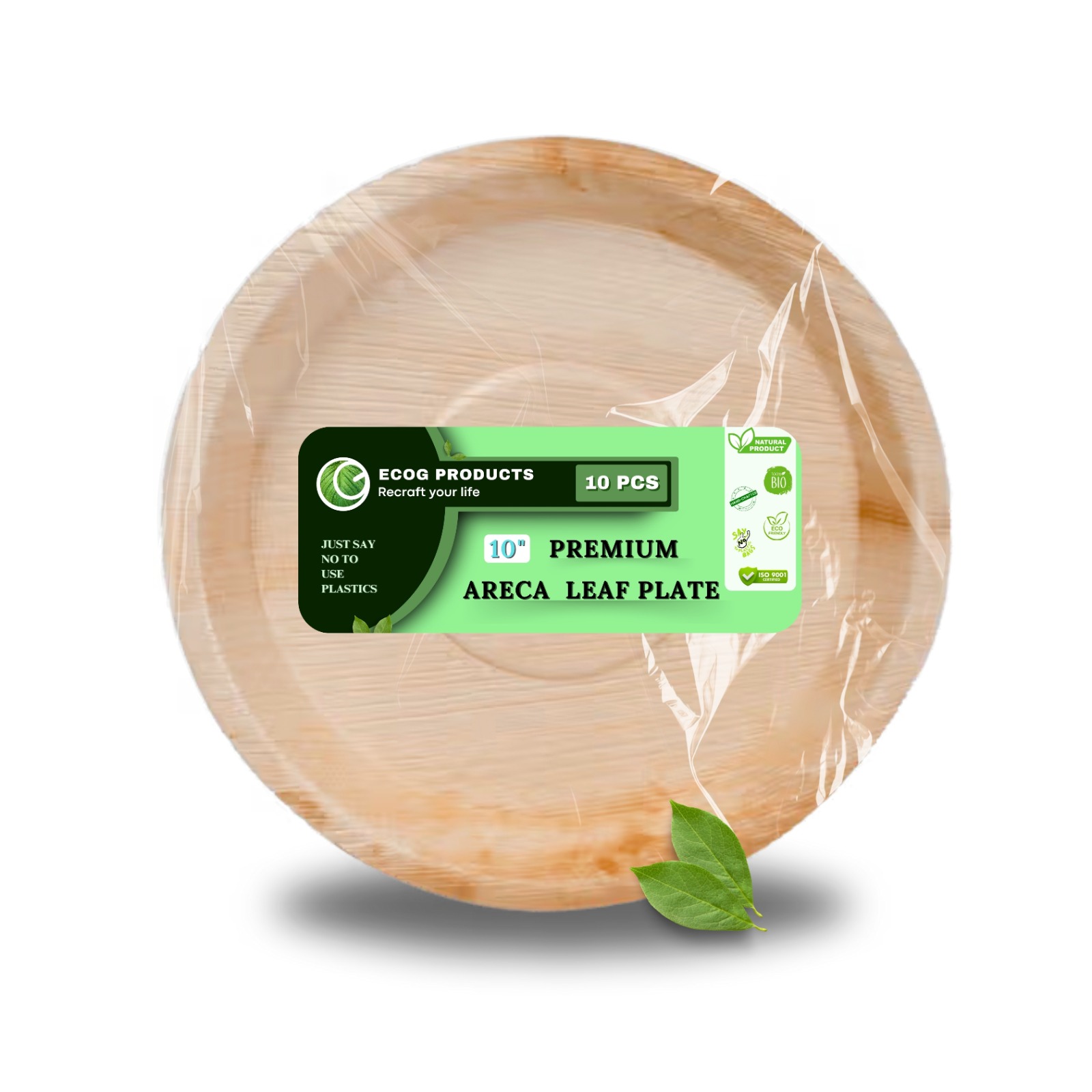 Areca Round Plates 10Pcs Areca Round Plates 10Pcs