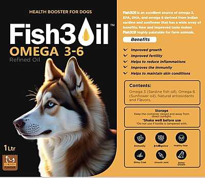 FISH3OIL OMEGA 36 FOR DOGS (CHICKEN FLAVOR)
