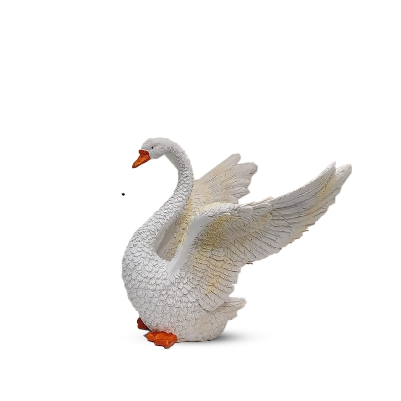 Polyresin Swan Statue Set