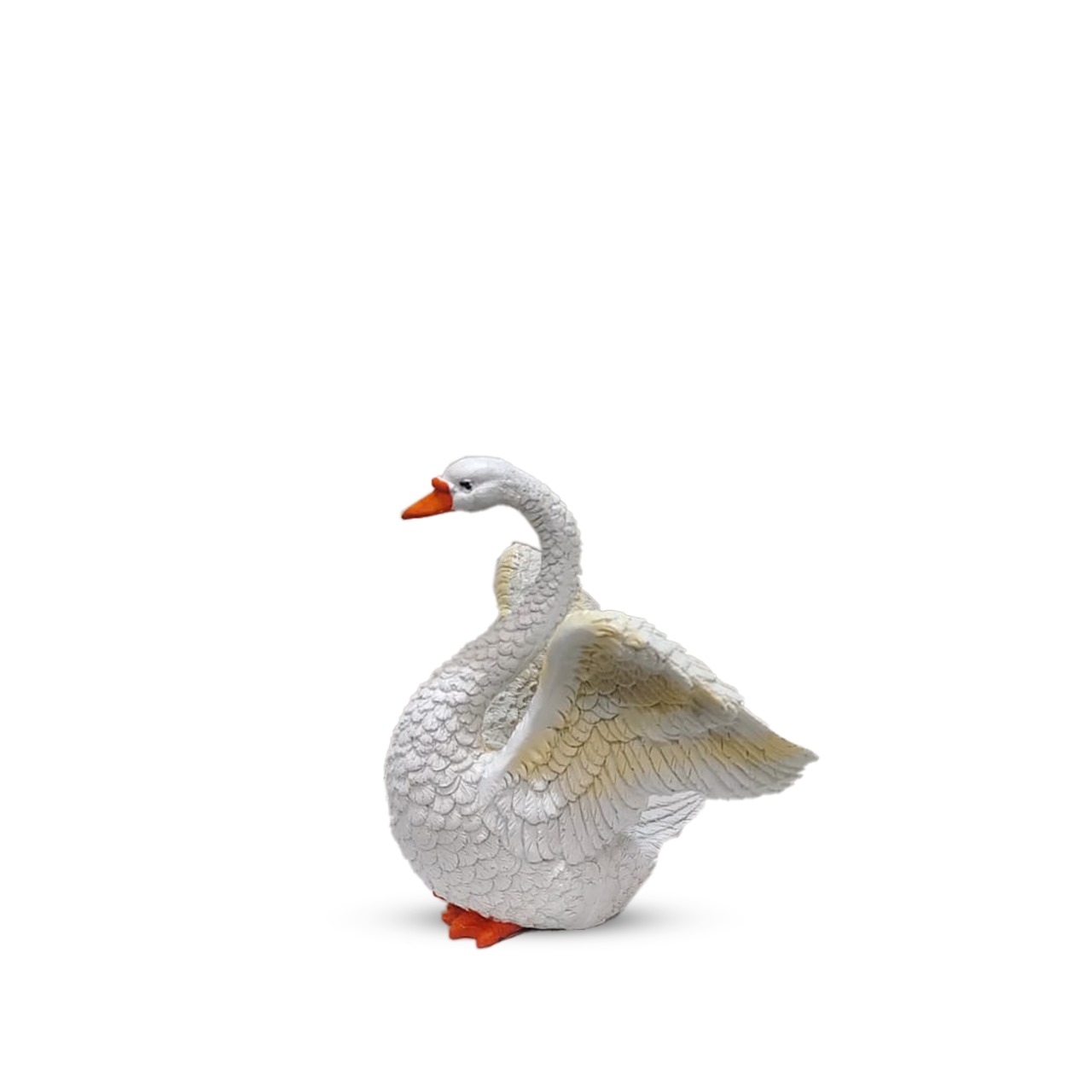 Polyresin Swan Statue Set