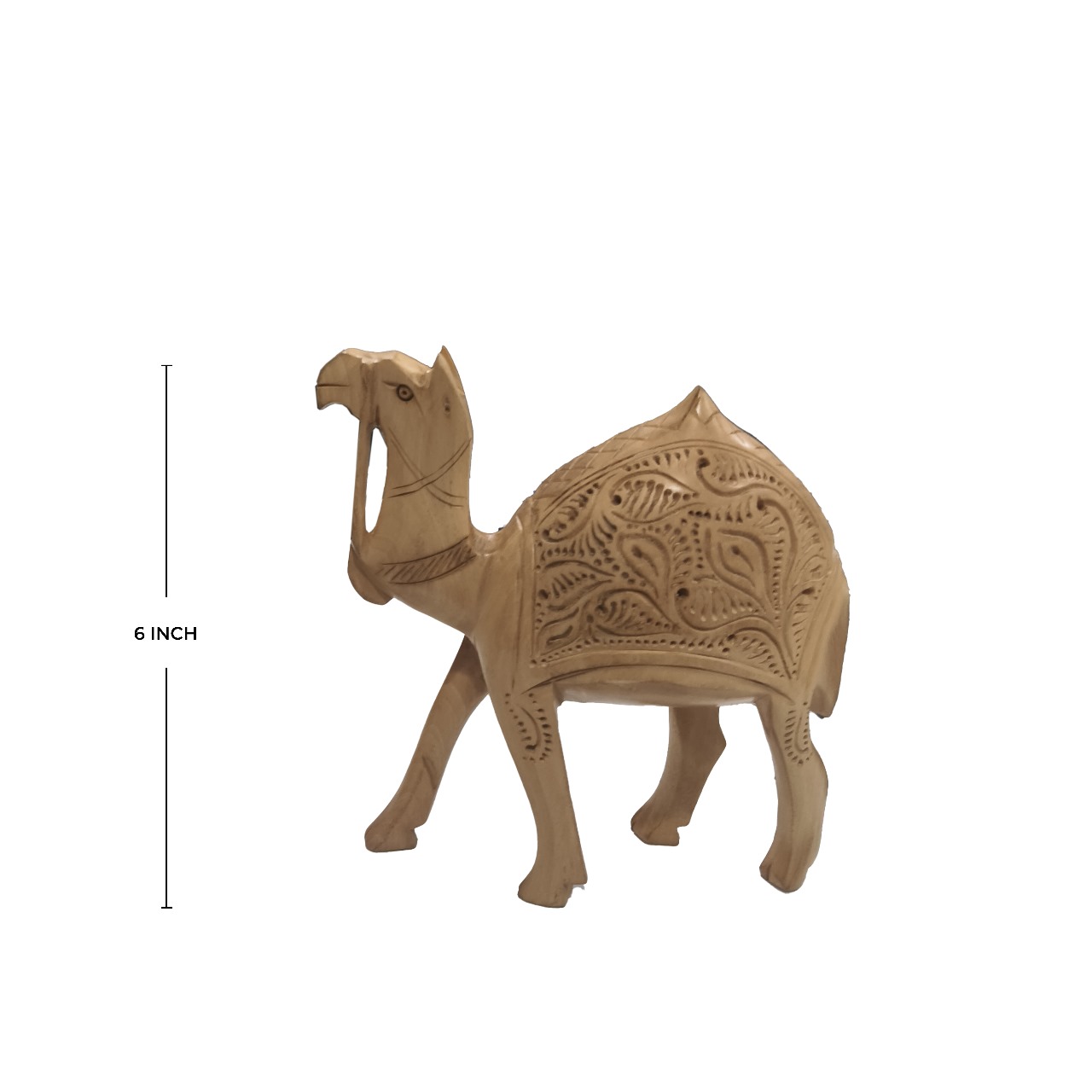 Wooden Camel Statue