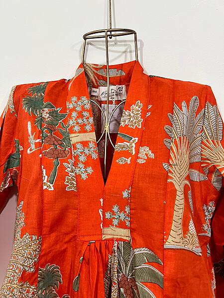 Zeenat's Everyday Flare Top + Pant Set - Orange Garden