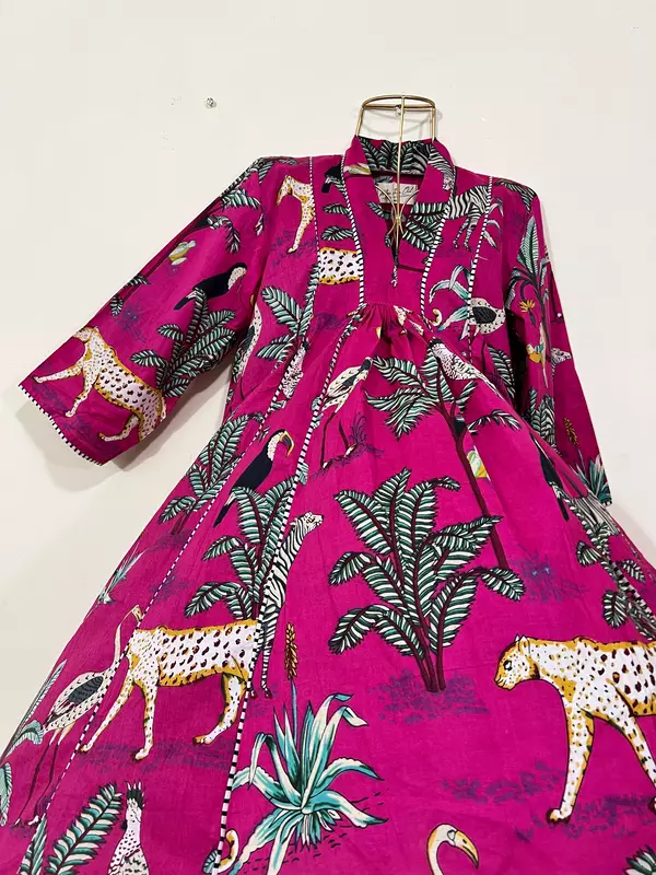 Zeenat's Everyday Flare Top + Pant Set - Pink Jungle