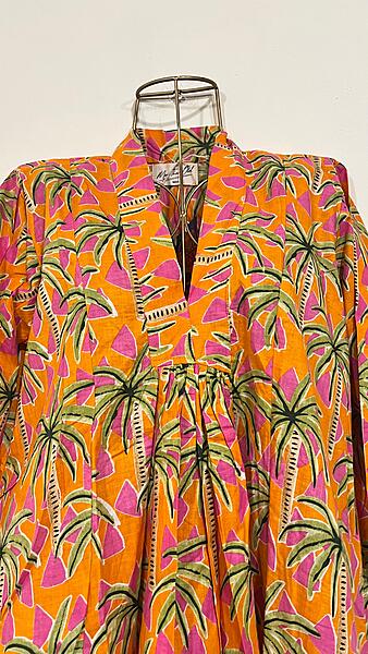 Zeenat's Everyday Flare Top + Pant Set - Orange Trees