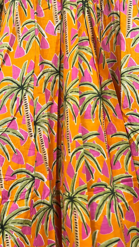 Zeenat's Everyday Flare Top + Pant Set - Orange Trees