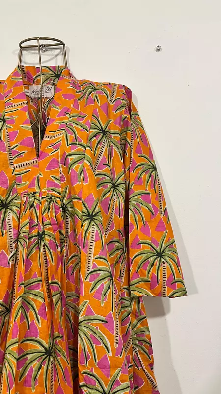 Zeenat's Everyday Flare Top + Pant Set - Orange Trees