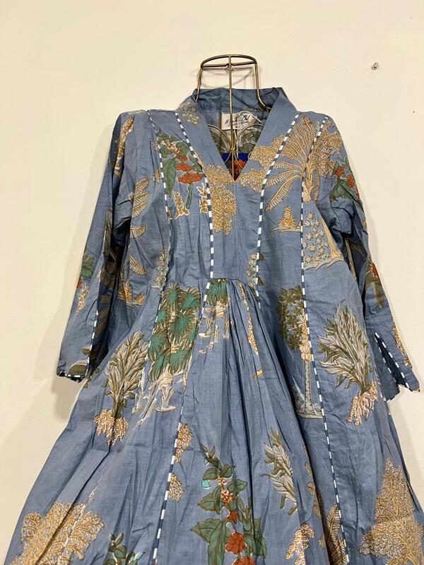 Zeenat's Everyday Flare Top + Pant Set  - Grey Garden