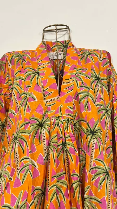 Zeenat's Everyday Flare Top + Pant Set - Orange Trees