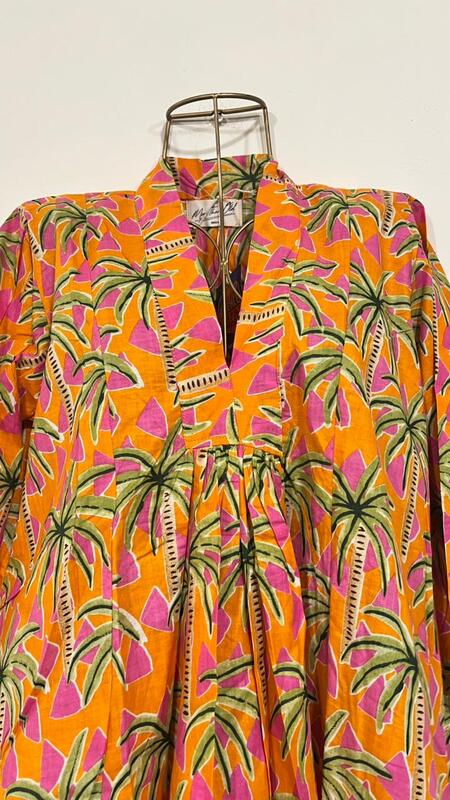 Zeenat's Everyday Flare Top + Pant Set - Orange Trees