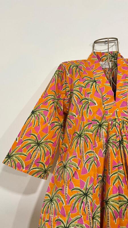 Zeenat's Everyday Flare Top + Pant Set - Orange Trees