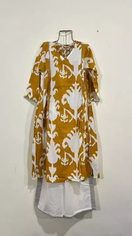 Hema's Kali Pintucks Top + Pant - Mustard