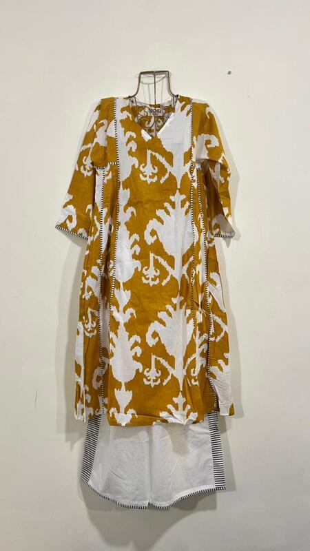 Hema's Kali Pintucks Top + Pant - Mustard