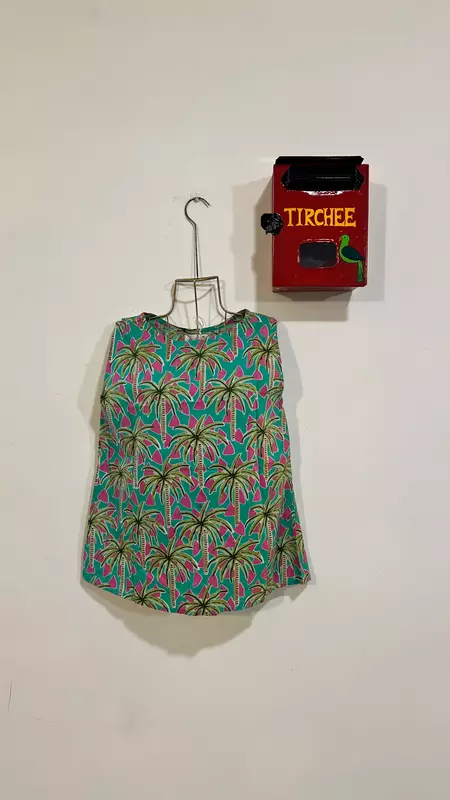 Helen's Oerlap Back + Shorts Set - Turquoise & Palms