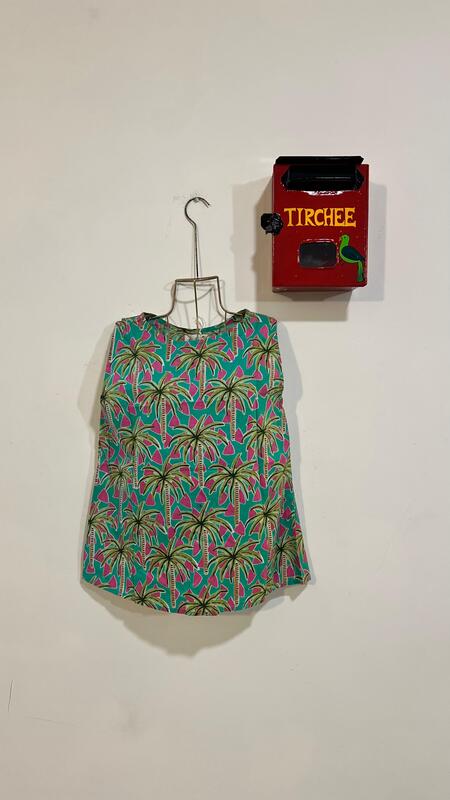 Helen's Oerlap Back + Shorts Set - Turquoise & Palms