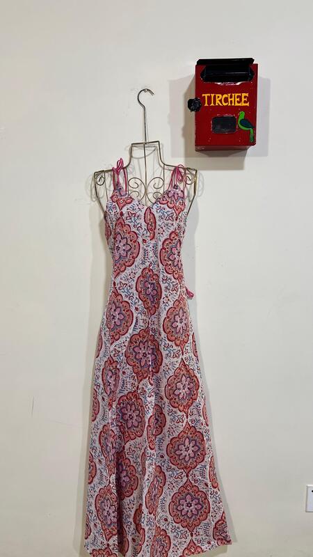 Anika's Free-Size Strappy Dress - White & Colourful