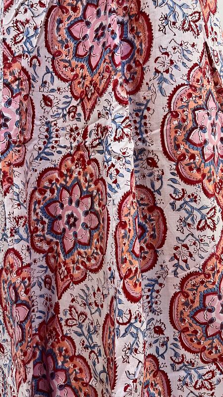 Anika's Free-Size Strappy Dress - White & Colourful