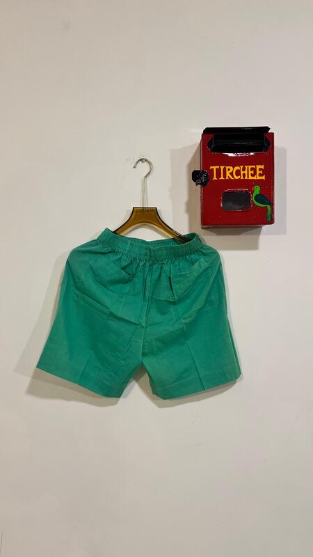 Helen's Oerlap Back + Shorts Set - Turquoise & Palms