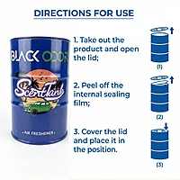 Black Odor Scent Tank Air Freshener. Cologne