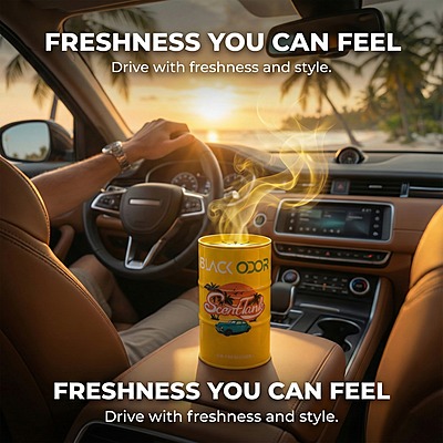 Black Odor Scent Tank Air Freshener.