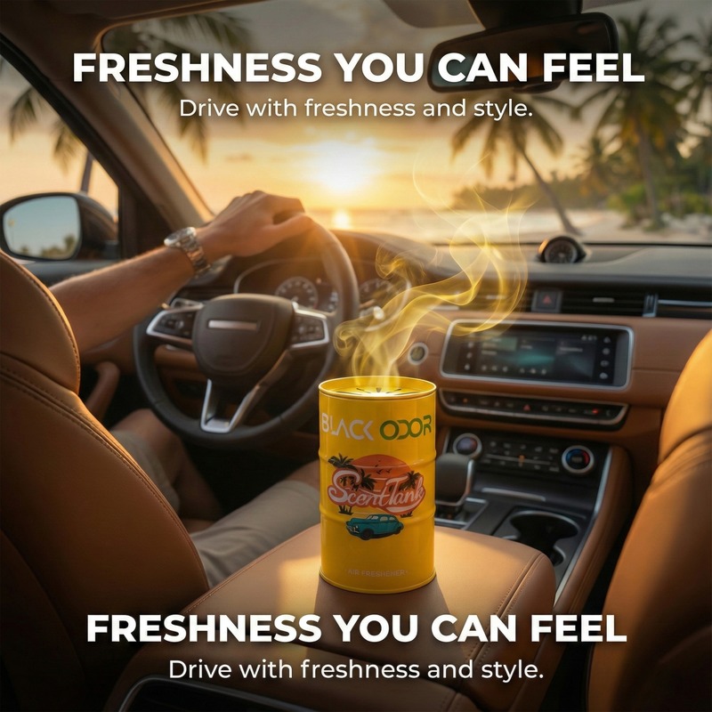 Black Odor Scent Tank Air Freshener.