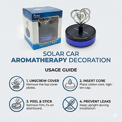 Car Perfume Heart-Shaped Rotating Air Freshener | Compact Car Perfume Air Freshener